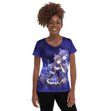 Purple Anime - All-Over Print Women's Athletic T-shirt