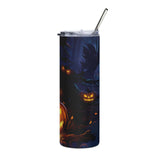 Halloween Jack-o-lantern Stainless steel tumbler