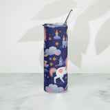 Unicorns and Castles Stainless steel tumbler