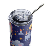 Unicorns and Castles Stainless steel tumbler