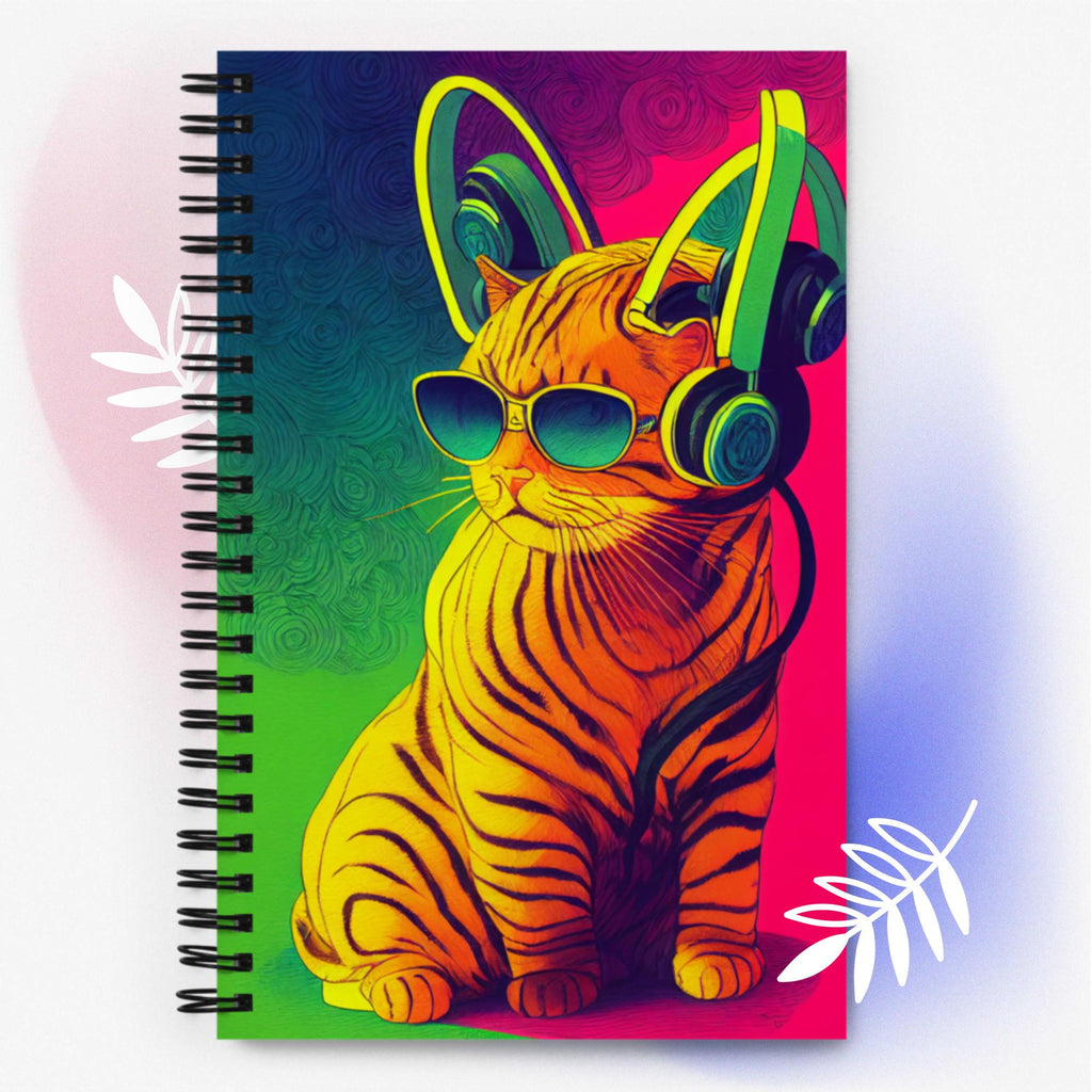 Torishell Cat - Spiral notebook