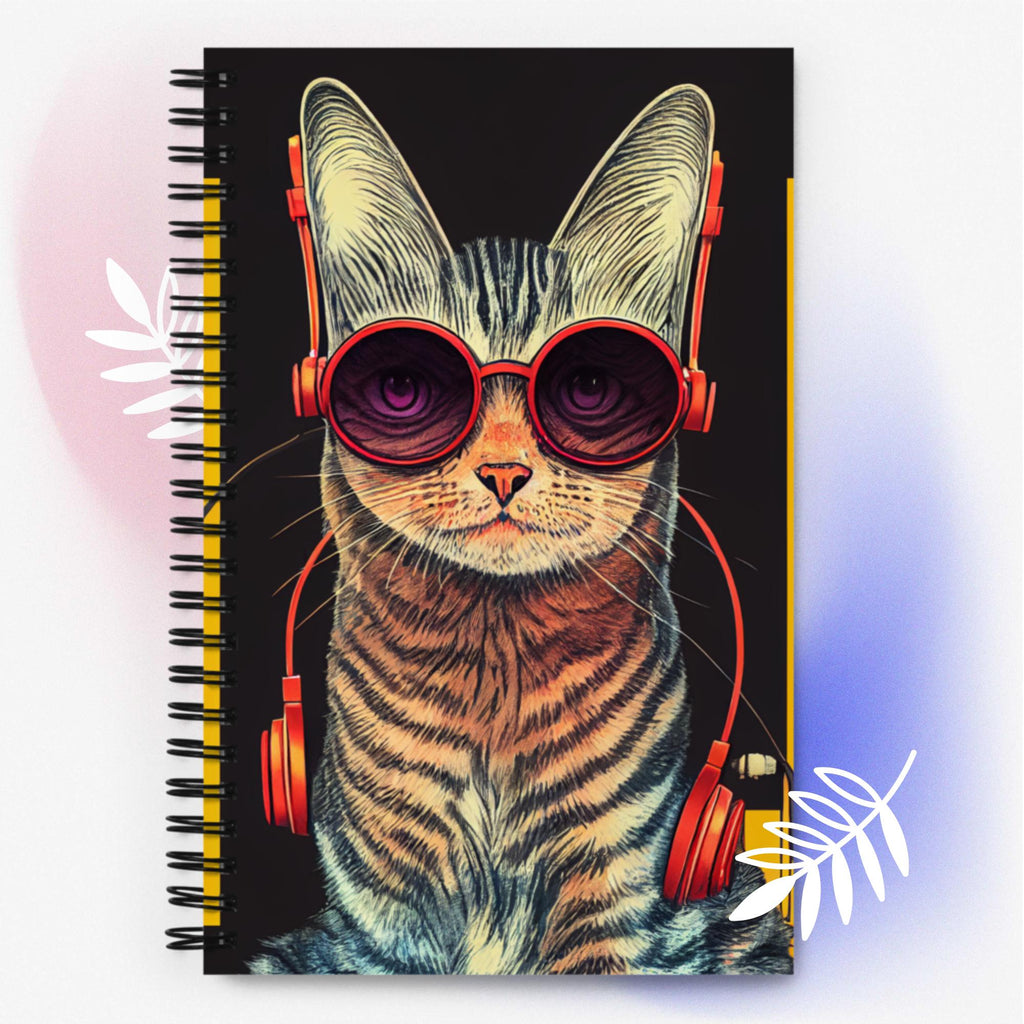 Mackerel Tabby Cat - Spiral notebook
