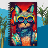 Rocking Kitties - Spiral notebook