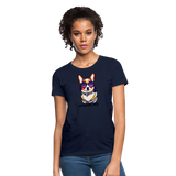 Rocking Corgi - Women's T-Shirt - Customizable - navy