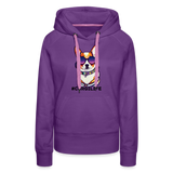 Rocking Corgis - Women’s Premium Hoodie - Customizable - purple