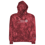 Unisex Champion tie-dye hoodie - Embroidered - Rotary