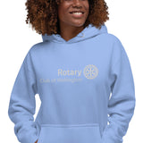 Unisex Hoodie - White Logo Rotary