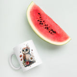Cute Owl - White glossy mug